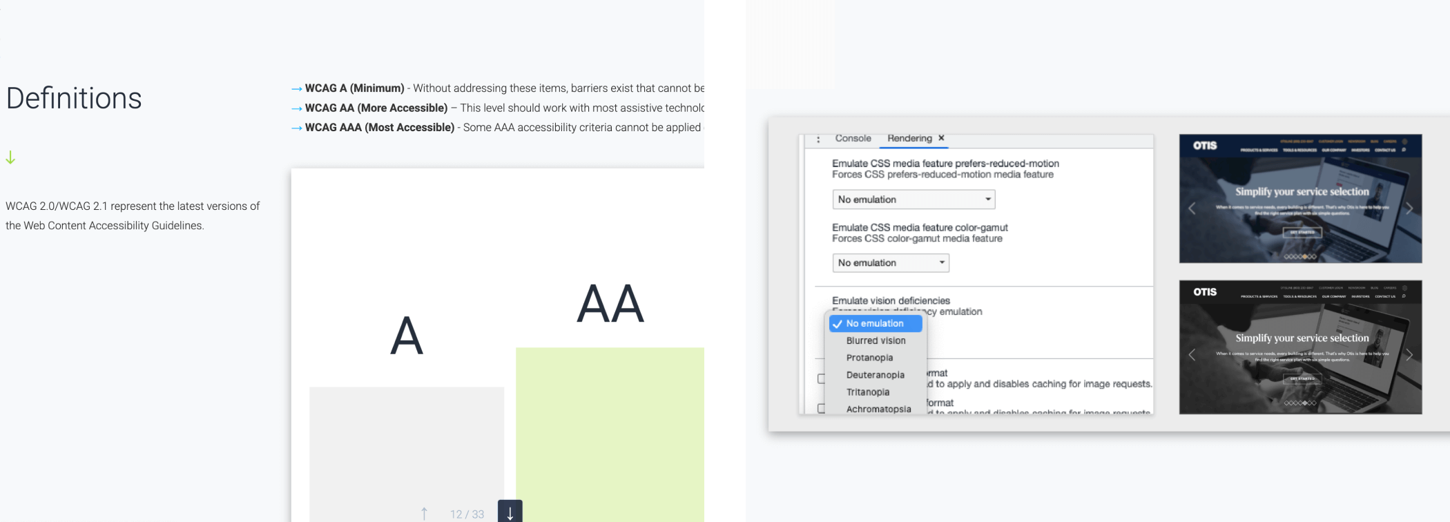 Otis Accessibility Presentation Slide